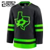 Barn Ishockey Dallas Stars tröja med eget tryck Fanatics Premium 2024-25 Svart Tredje